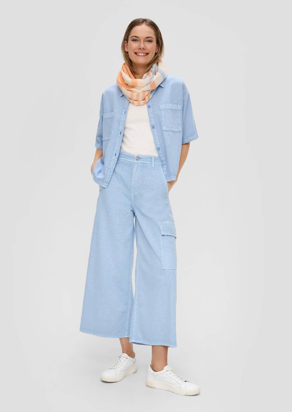 S.Oliver Loop-Schal Aus Baumwolle