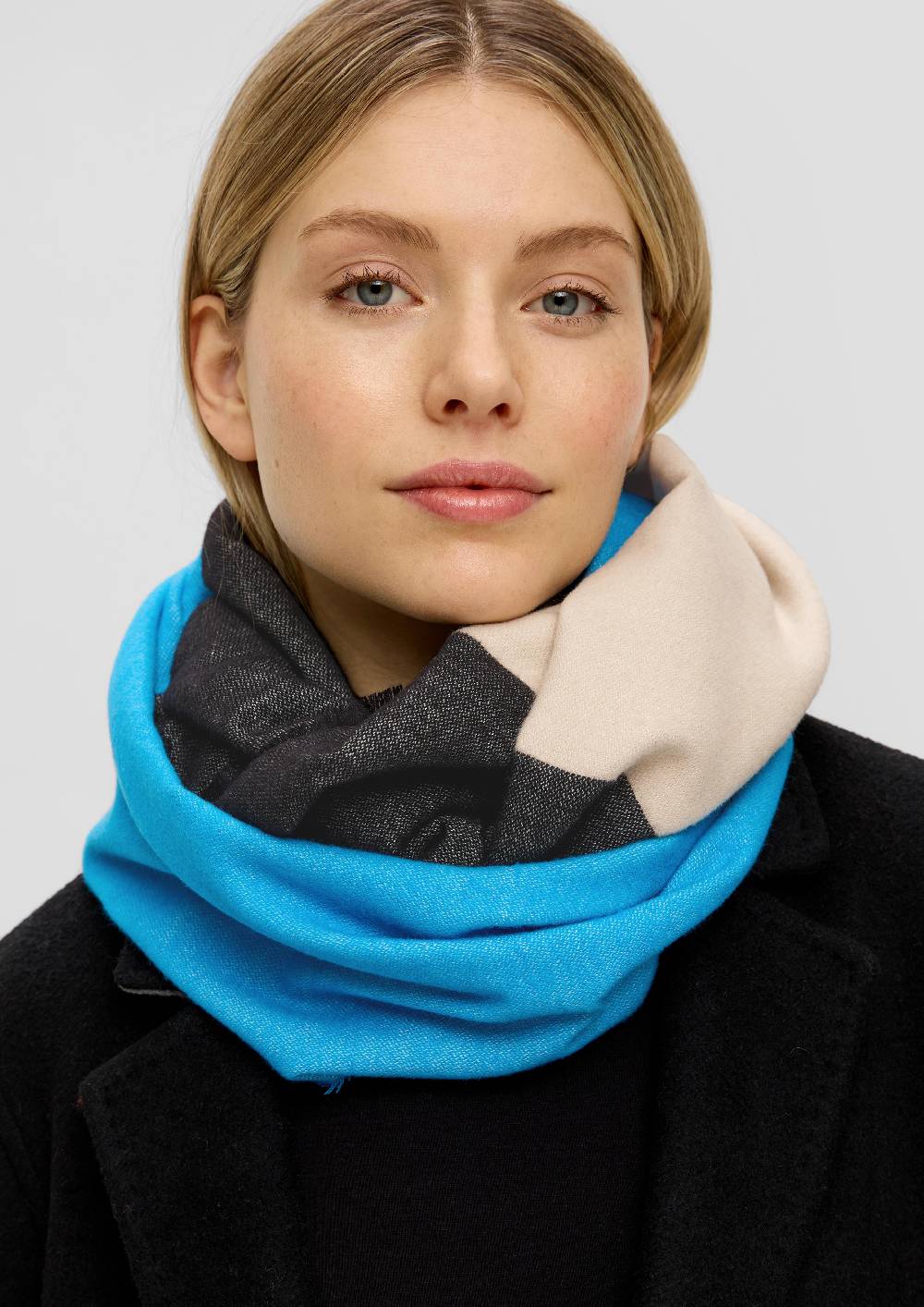 S.Oliver Loop-Schal Mit Fransen