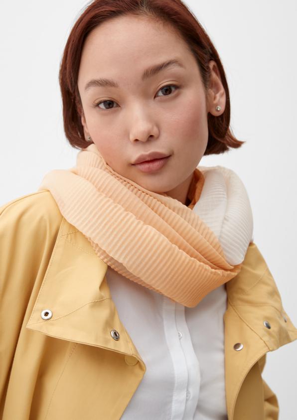 s.Oliver Loop-Schal mit Plisseefalten