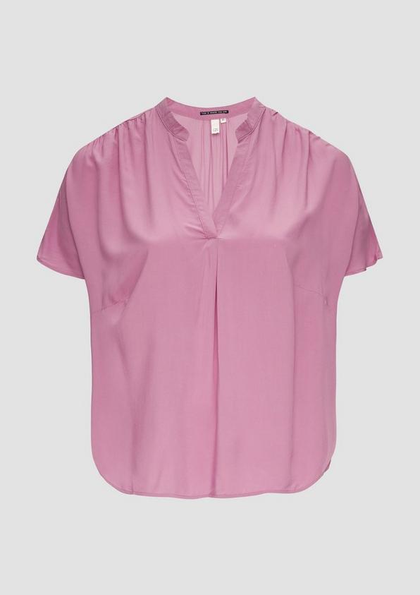 s.Oliver Loose-Fit-Bluse mit Stehkragen