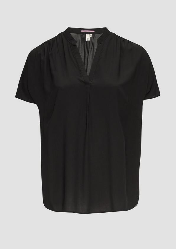 s.Oliver Loose-Fit-Bluse mit Stehkragen