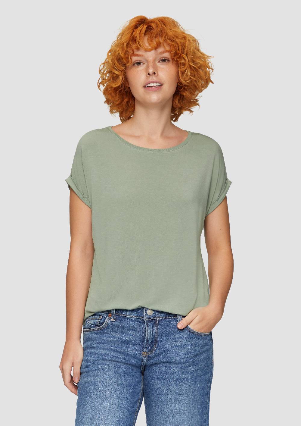 S.Oliver Loose-Fit-Shirt Im Lyocellmix