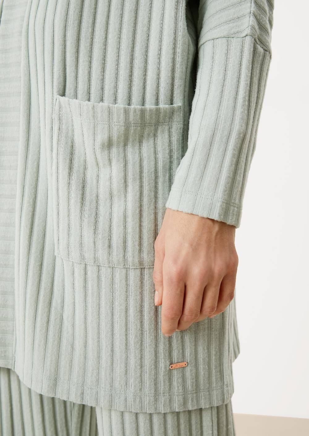 S.Oliver Loungewear Cardigan Mit Rippstruktur