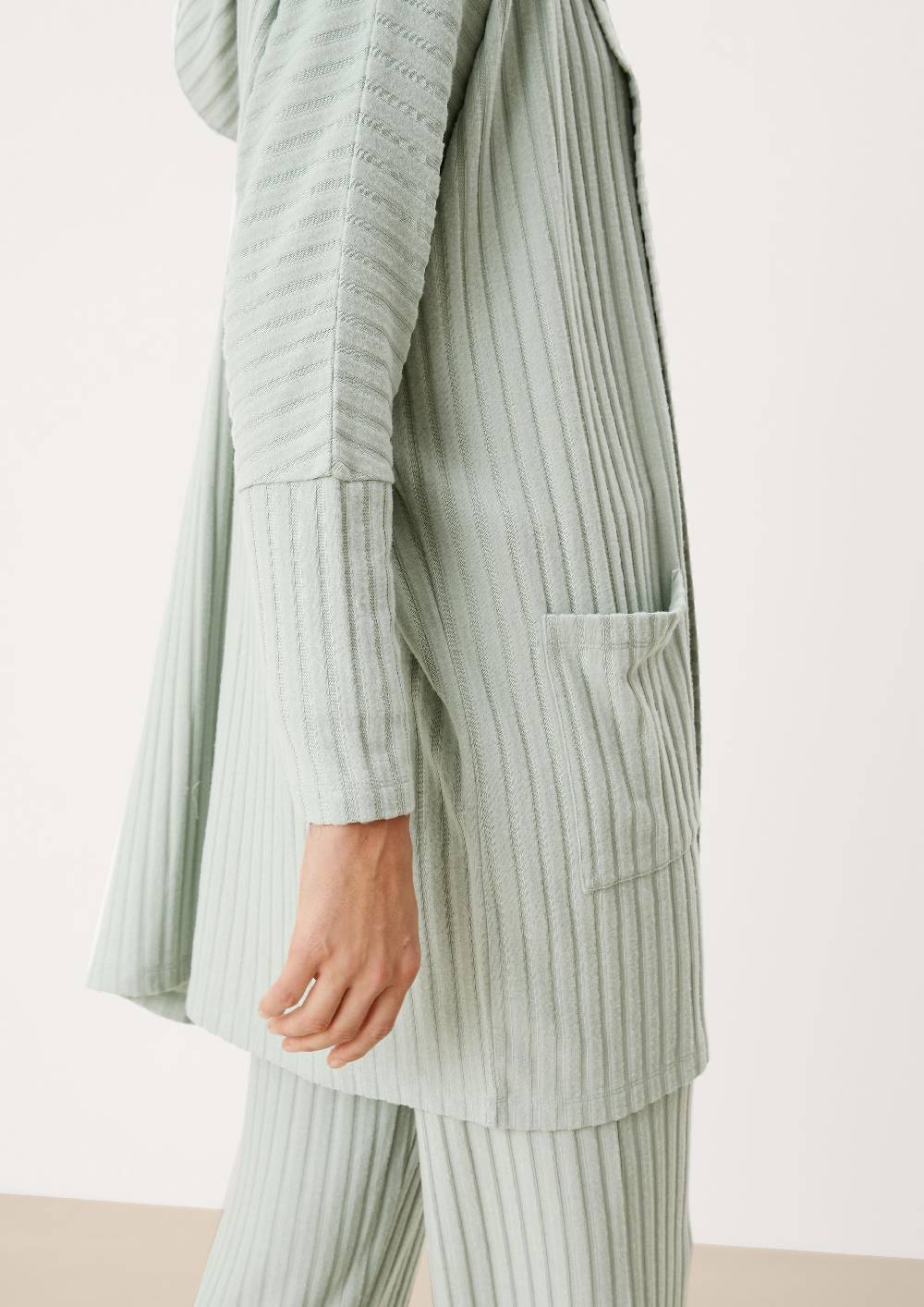 S.Oliver Loungewear Cardigan Mit Rippstruktur