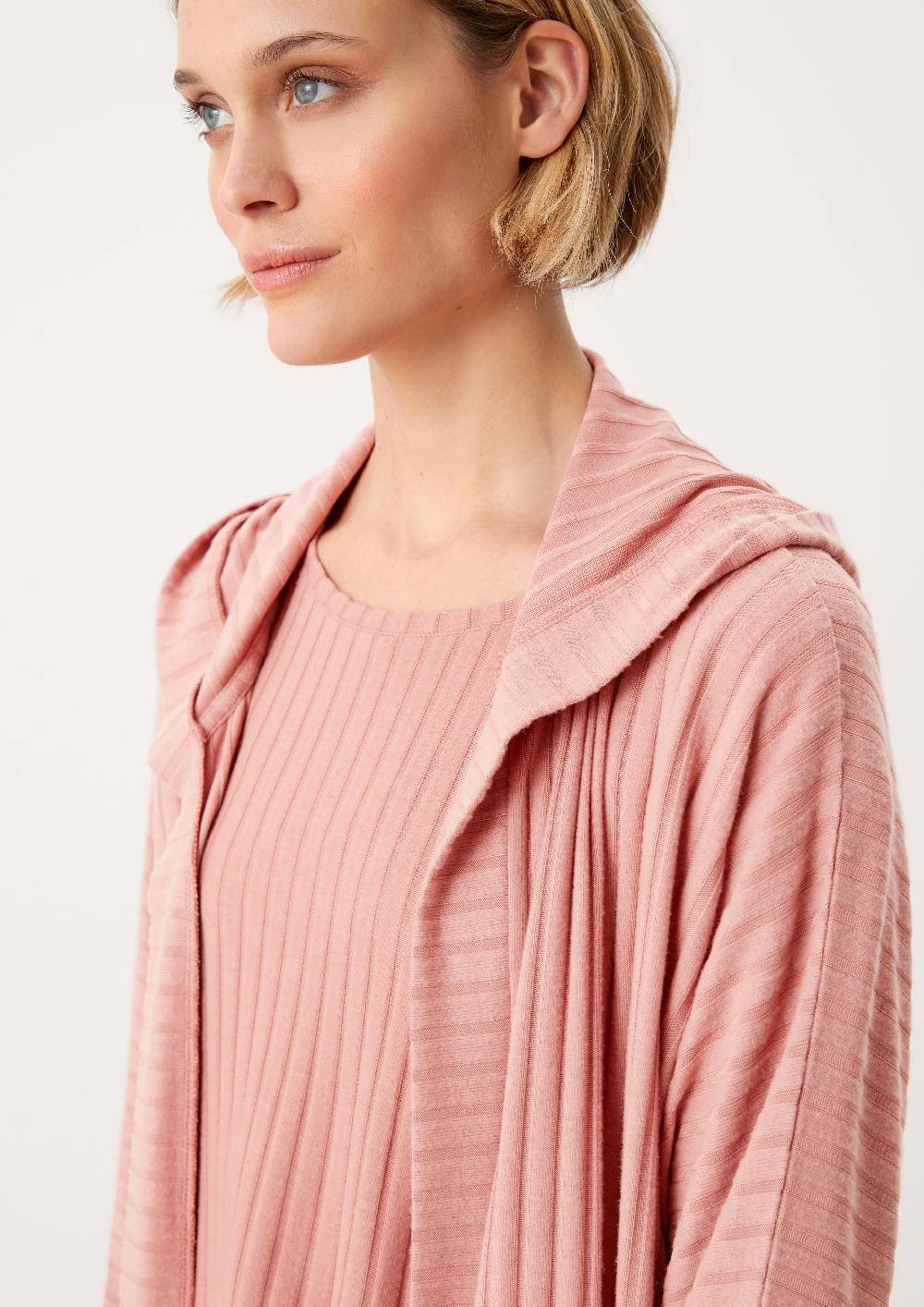S.Oliver Loungewear Cardigan Mit Rippstruktur