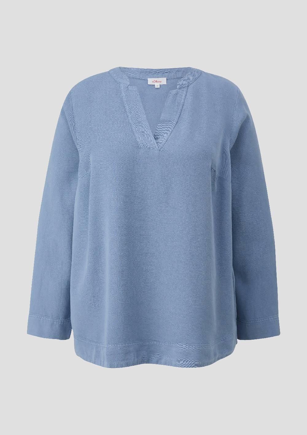 S.Oliver Lyocellbluse Mit Tunika-Ausschnitt