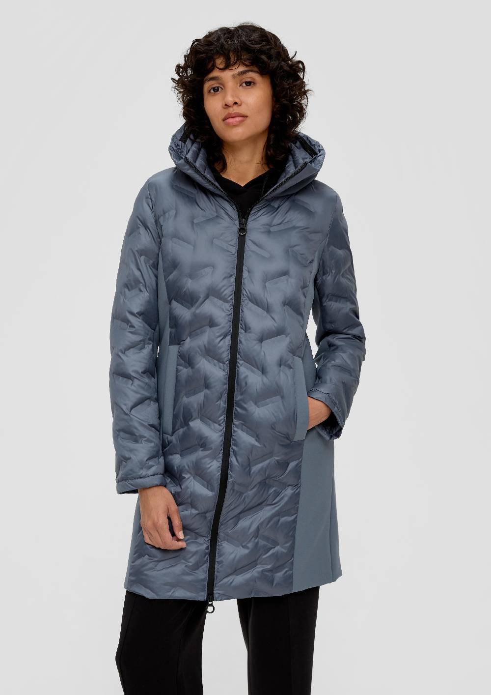 S.Oliver Mantel Mit Kapuze Im Kragen