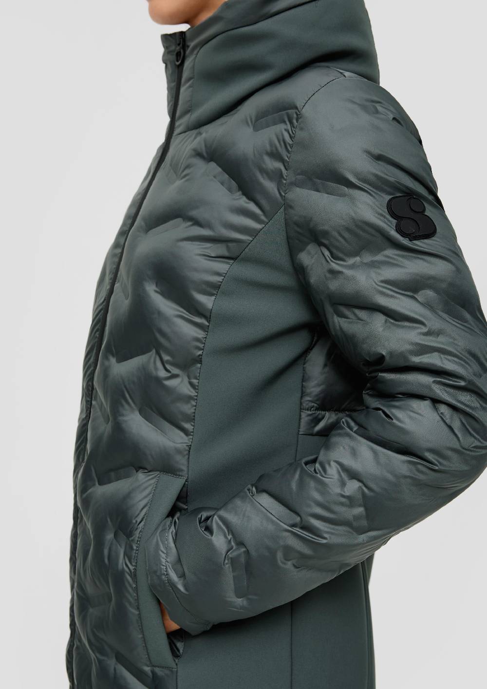 S.Oliver Mantel Mit Kapuze Im Kragen