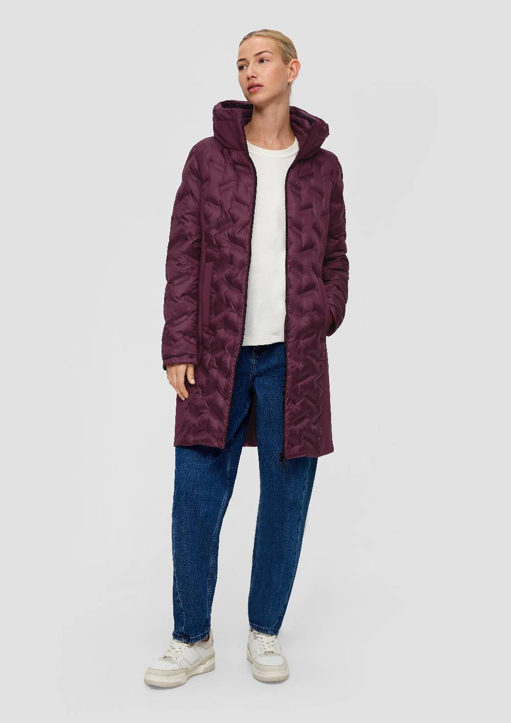 S.Oliver Mantel Mit Kapuze Im Kragen