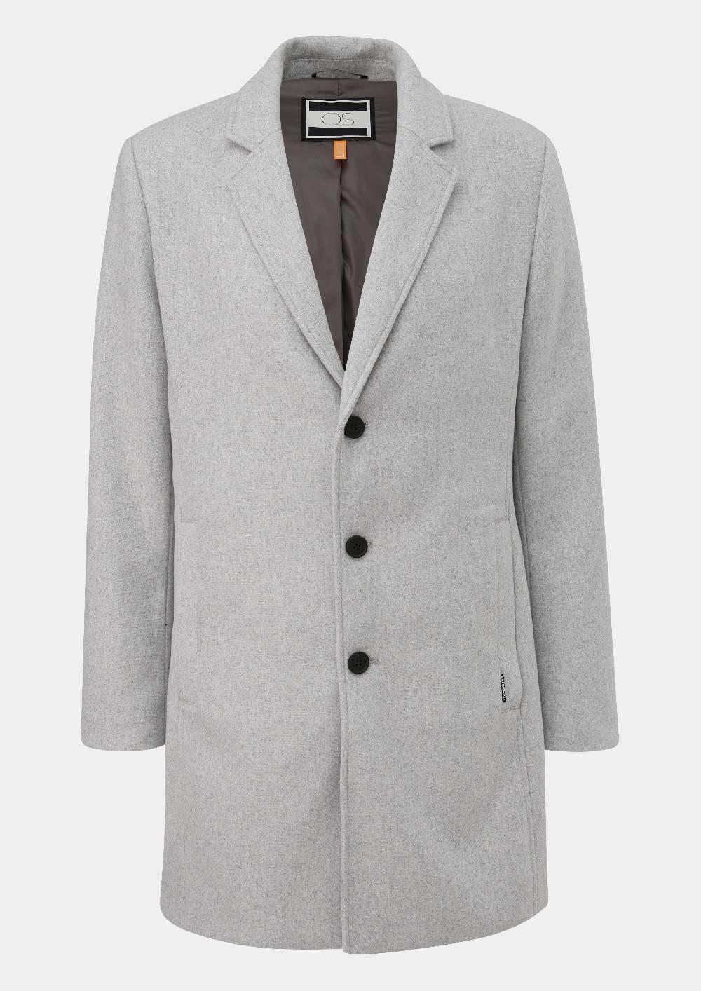 S.Oliver Mantel Mit Reverskragen Aus Wollmix
