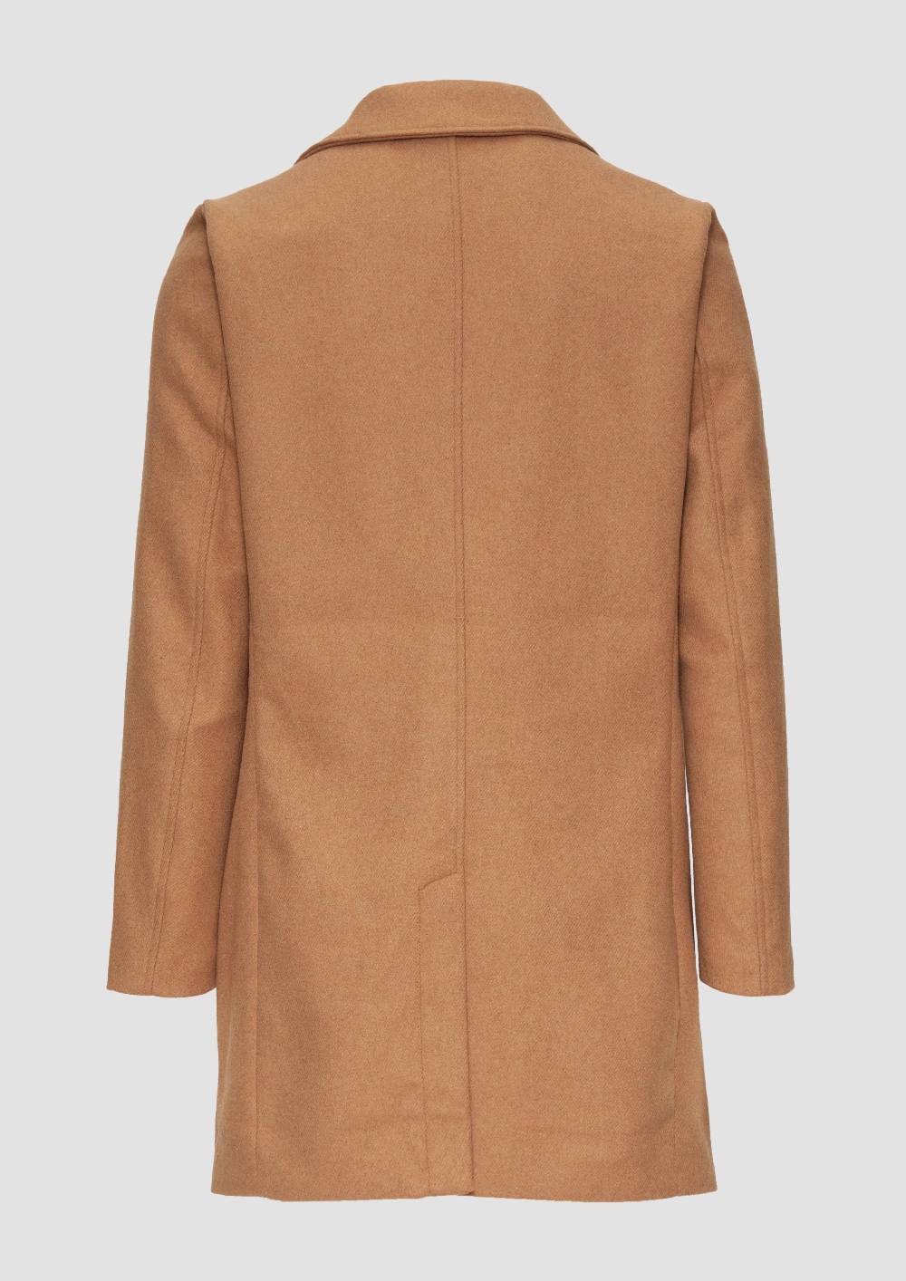 S.Oliver Mantel Mit Reverskragen Aus Wollmix