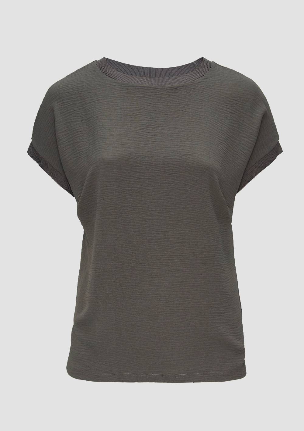 S.Oliver Materialmix-T-Shirt Im Loose Fit