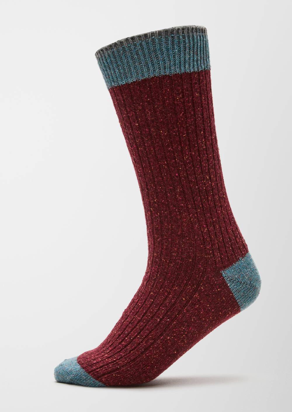 S.Oliver Melierte Stricksocken Aus Woll-Seide-Mix