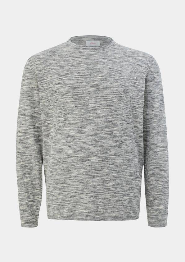 s.Oliver Melierter Feinstrickpullover