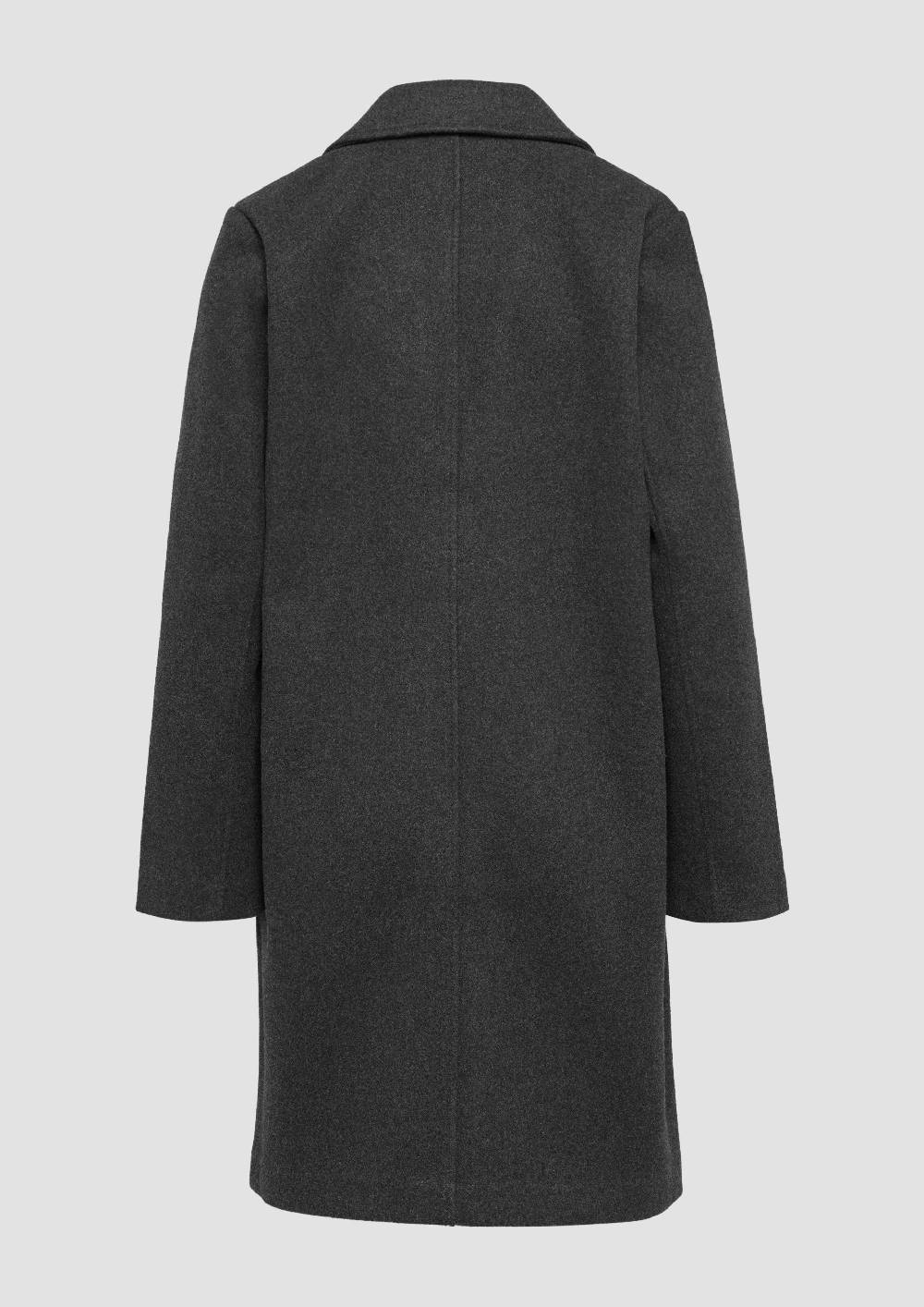 S.Oliver Melierter Mantel Mit Reverskragen