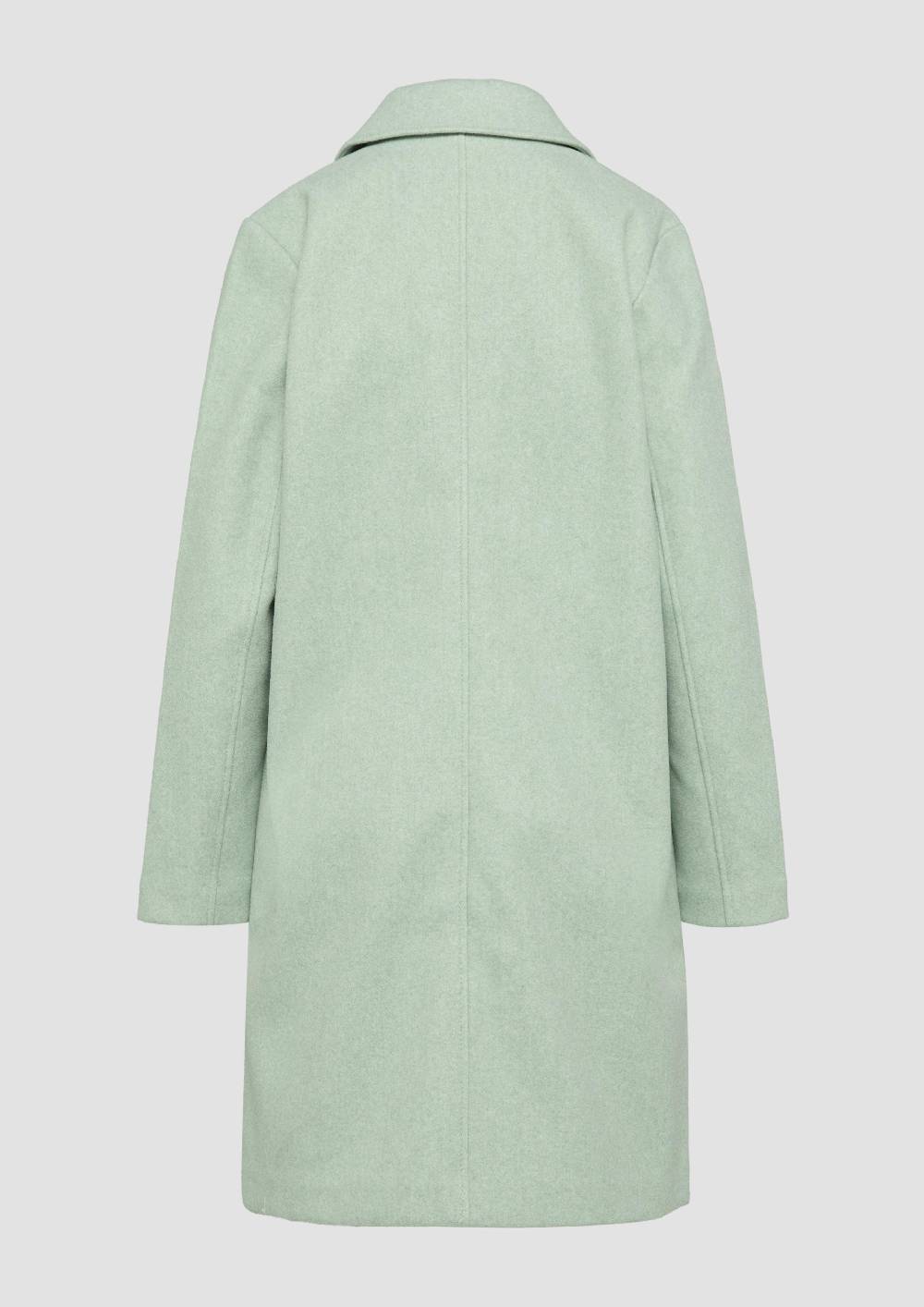 S.Oliver Melierter Mantel Mit Reverskragen