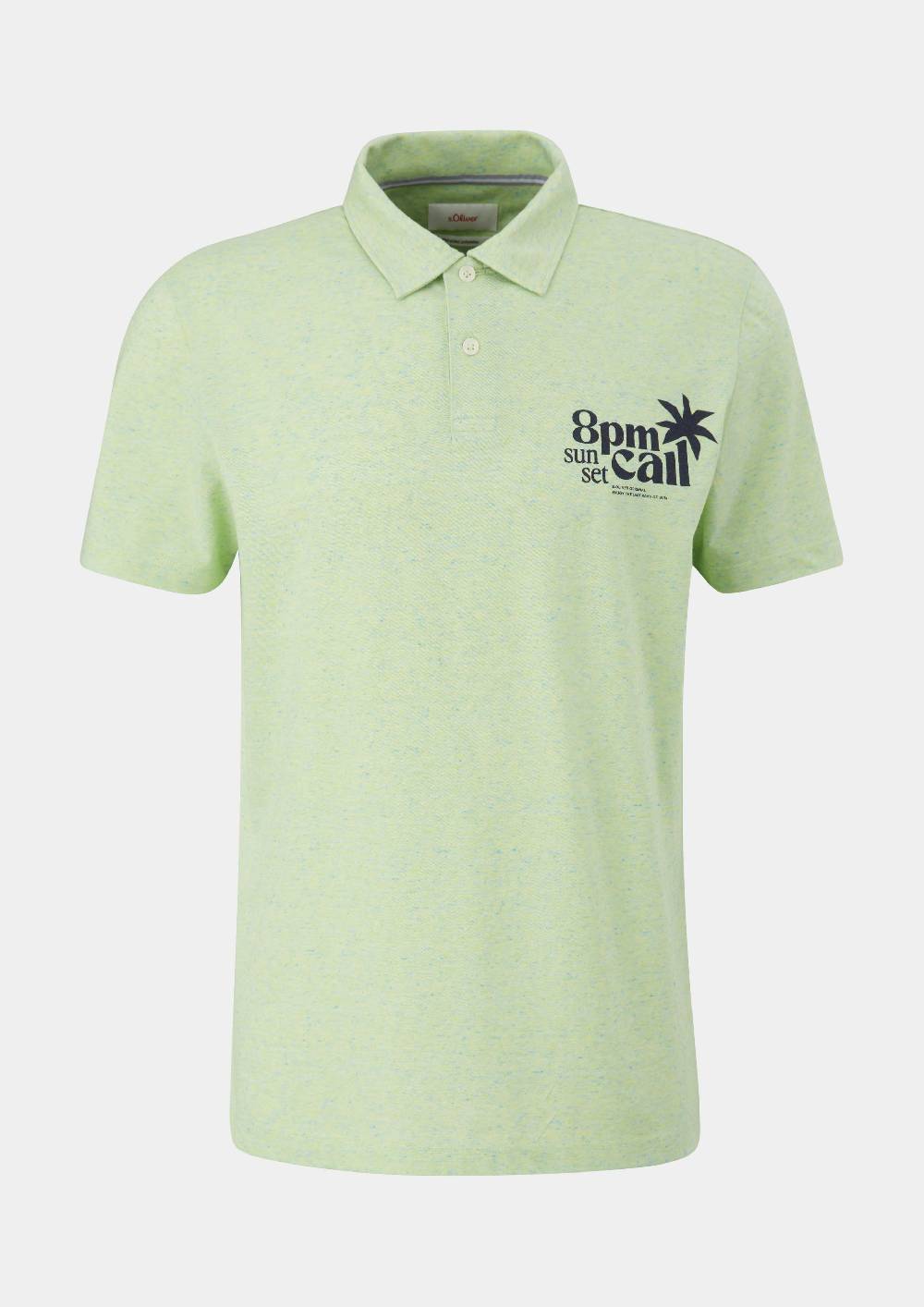 S.Oliver Meliertes Poloshirt