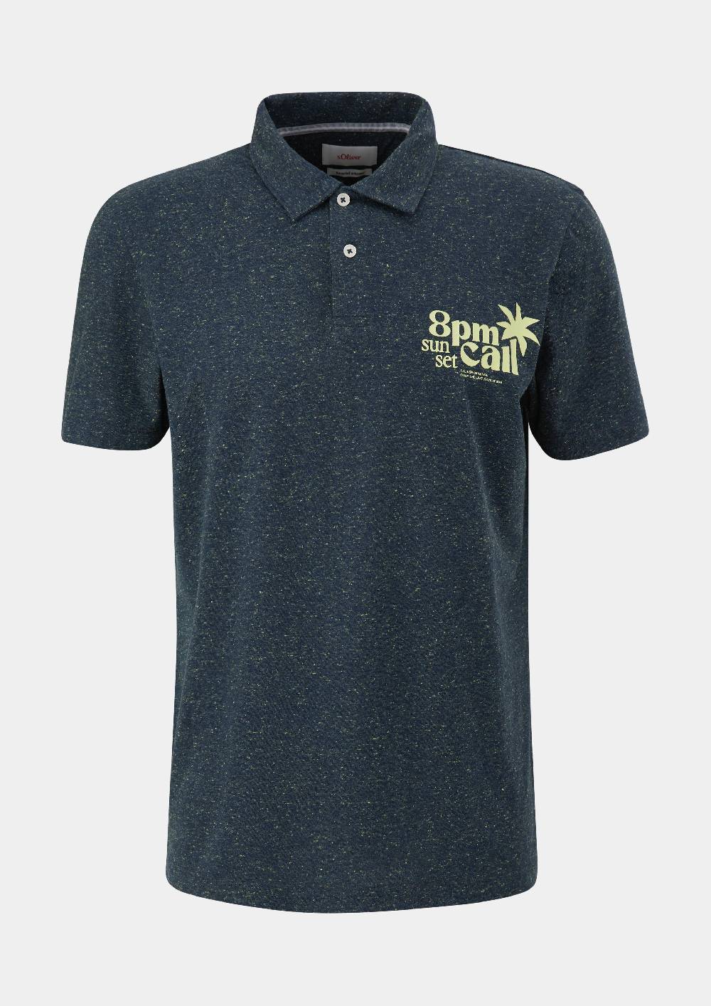 S.Oliver Meliertes Poloshirt