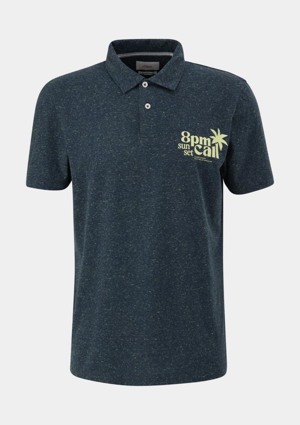 s.Oliver Meliertes Poloshirt