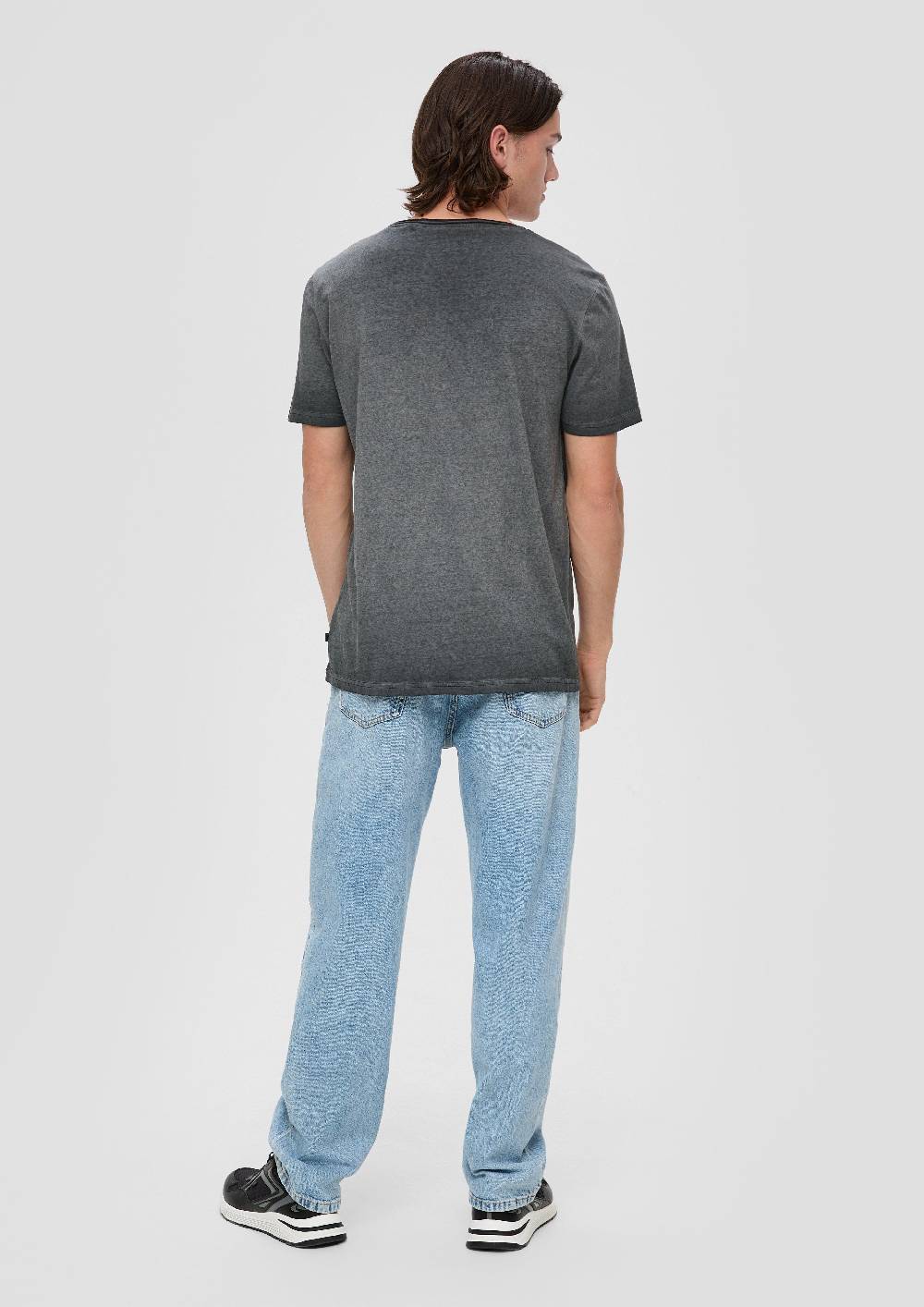 S.Oliver Meliertes T-Shirt Aus Baumwollmix