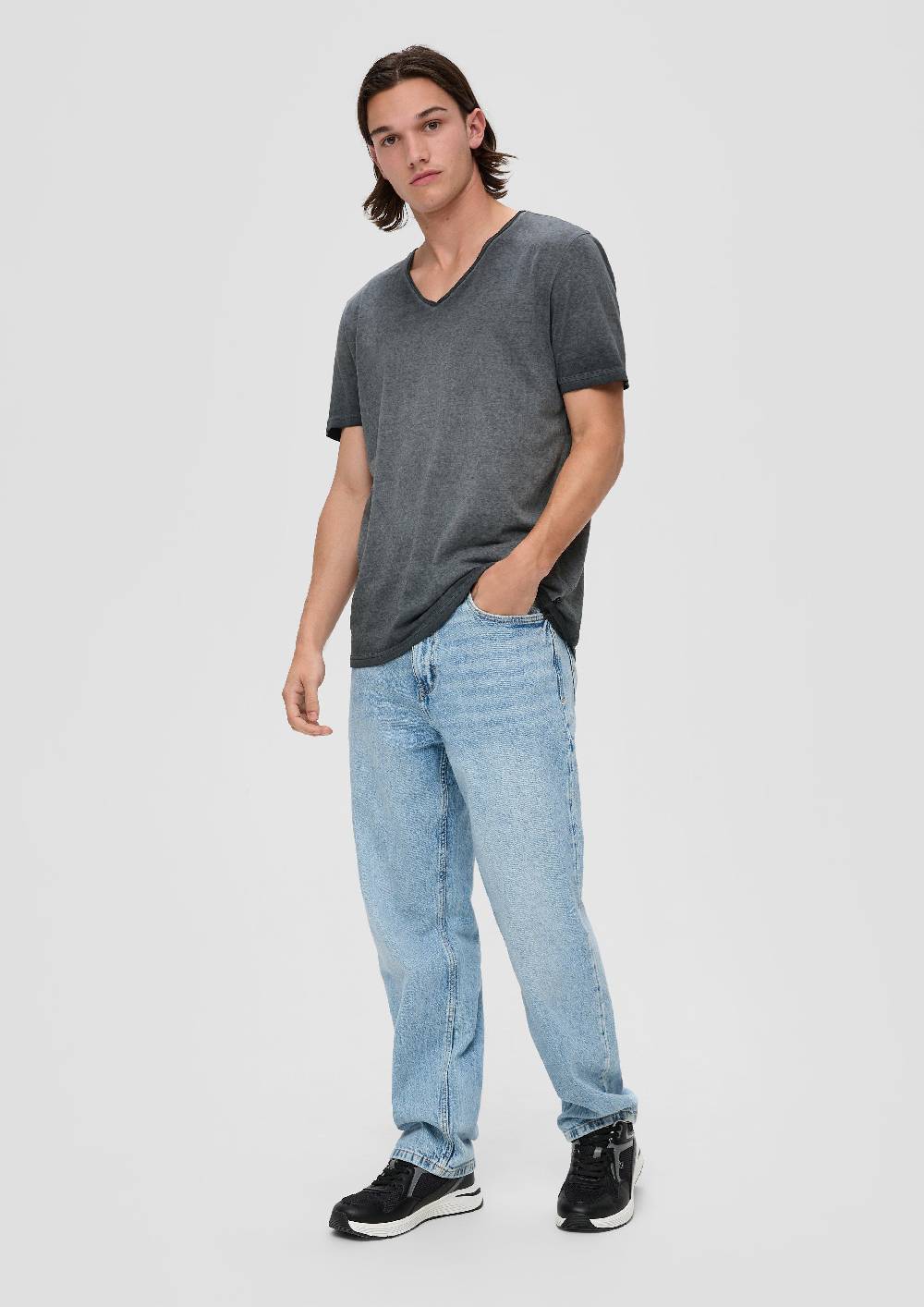 S.Oliver Meliertes T-Shirt Aus Baumwollmix