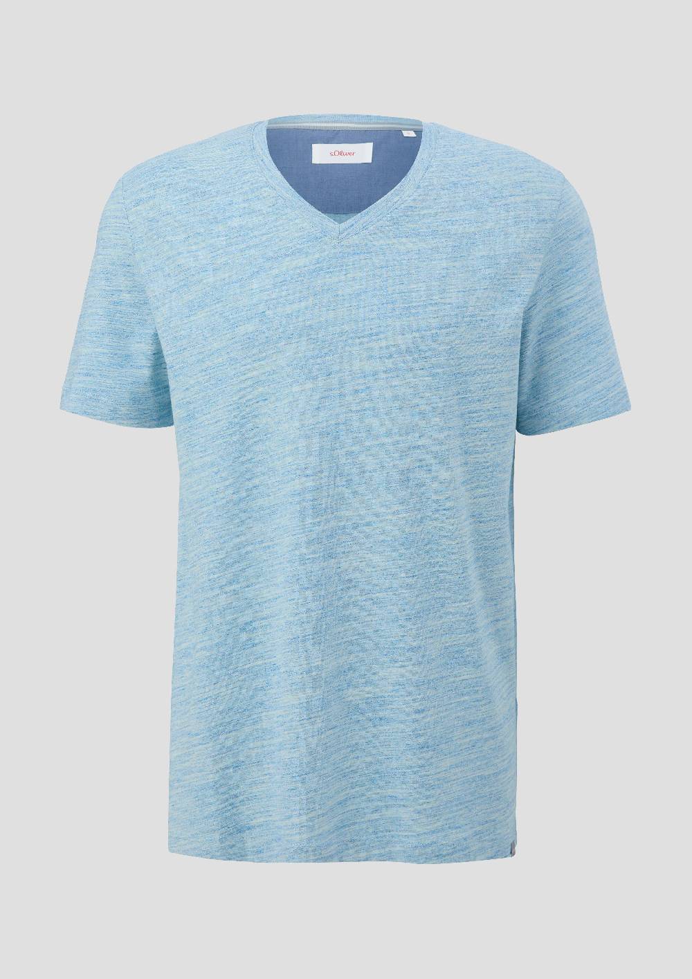 S.Oliver Meliertes T-Shirt Mit V-Ausschnitt
