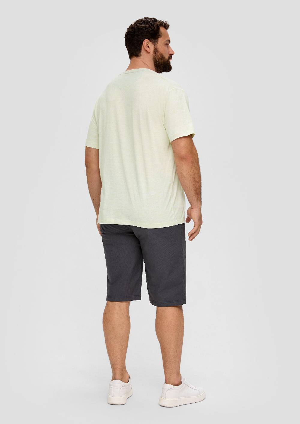 S.Oliver Meliertes T-Shirt Mit V-Ausschnitt