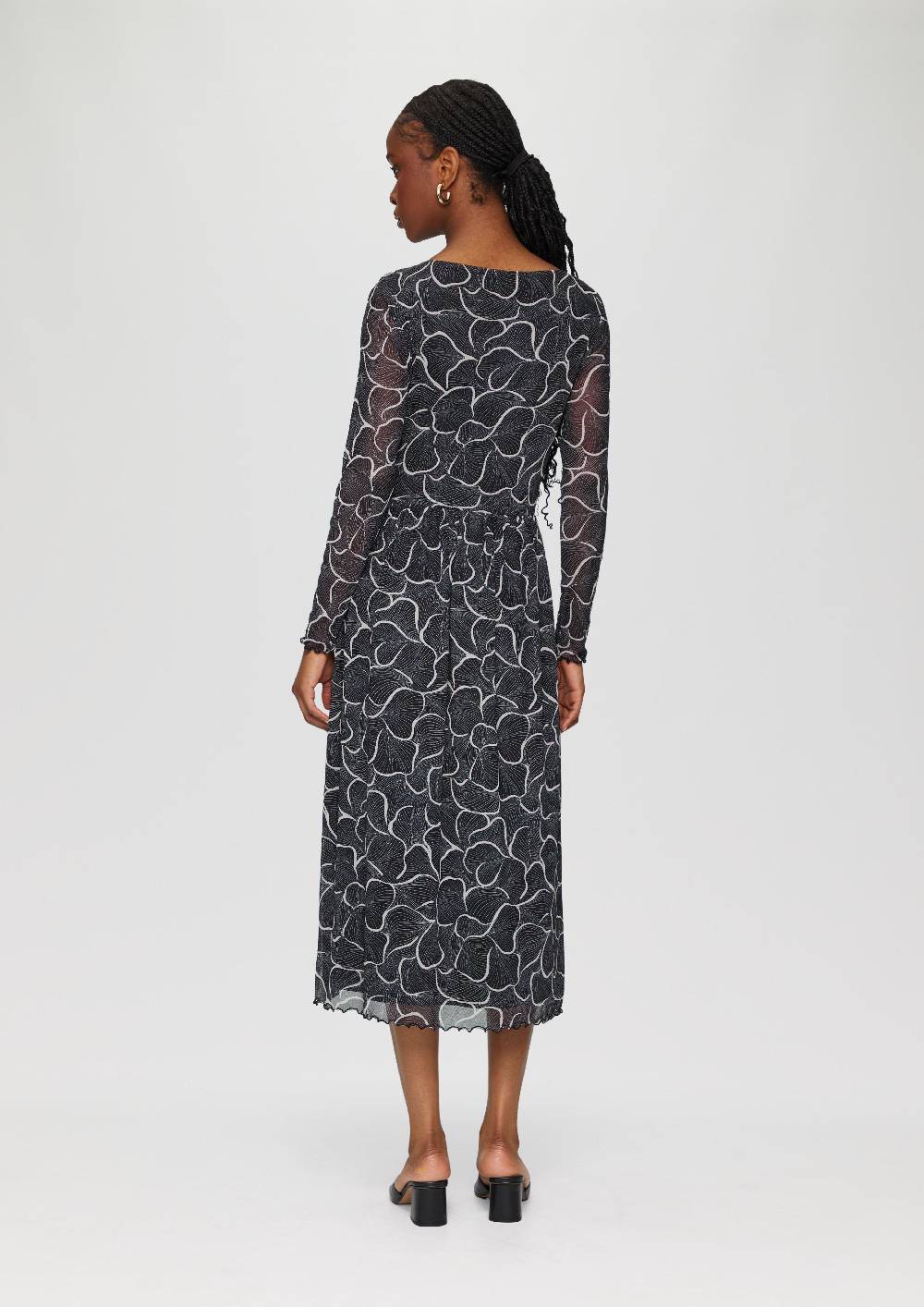 S.Oliver Mesh-Kleid Mit U-Boot-Ausschnitt