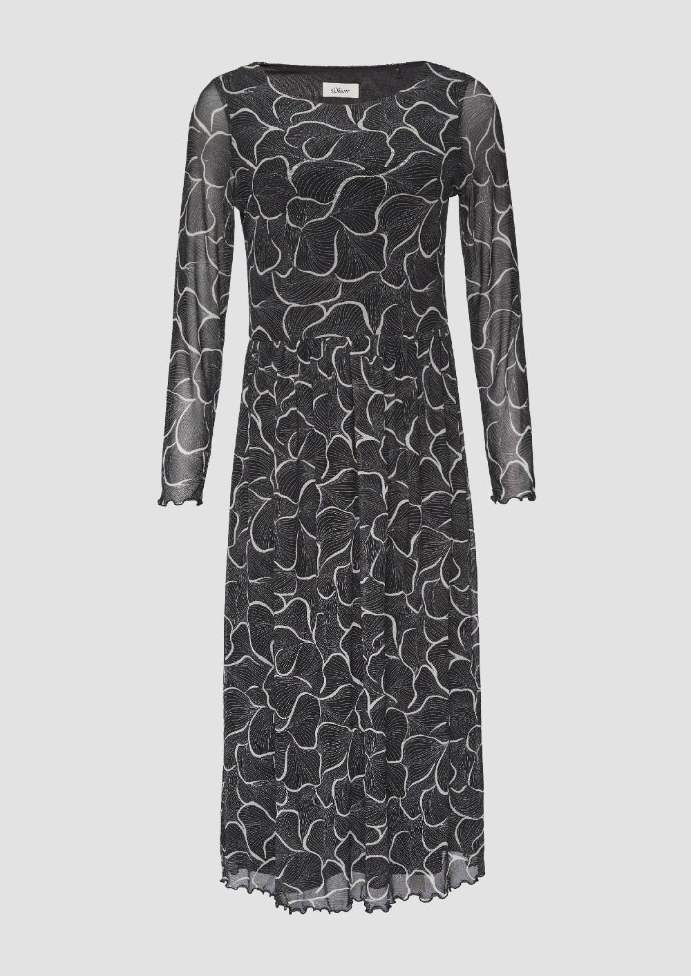 S.Oliver Mesh-Kleid Mit U-Boot-Ausschnitt