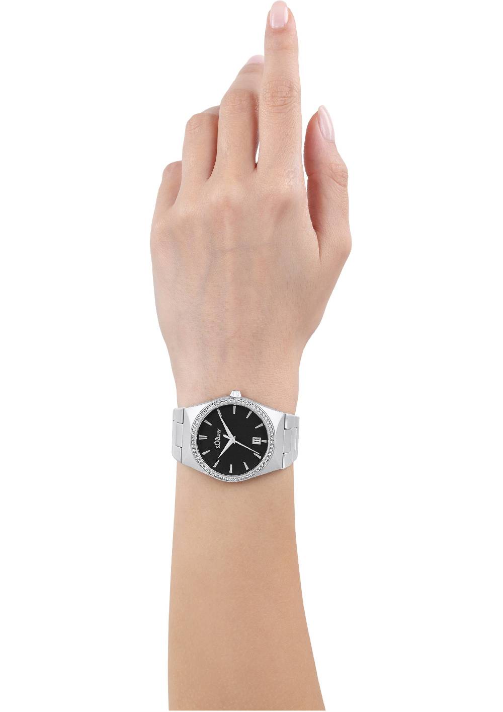 S.Oliver Moderne Edelstahluhr