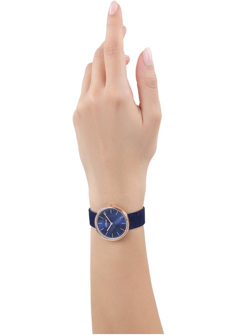 S.Oliver Moderne Uhr Mit Textilarmband