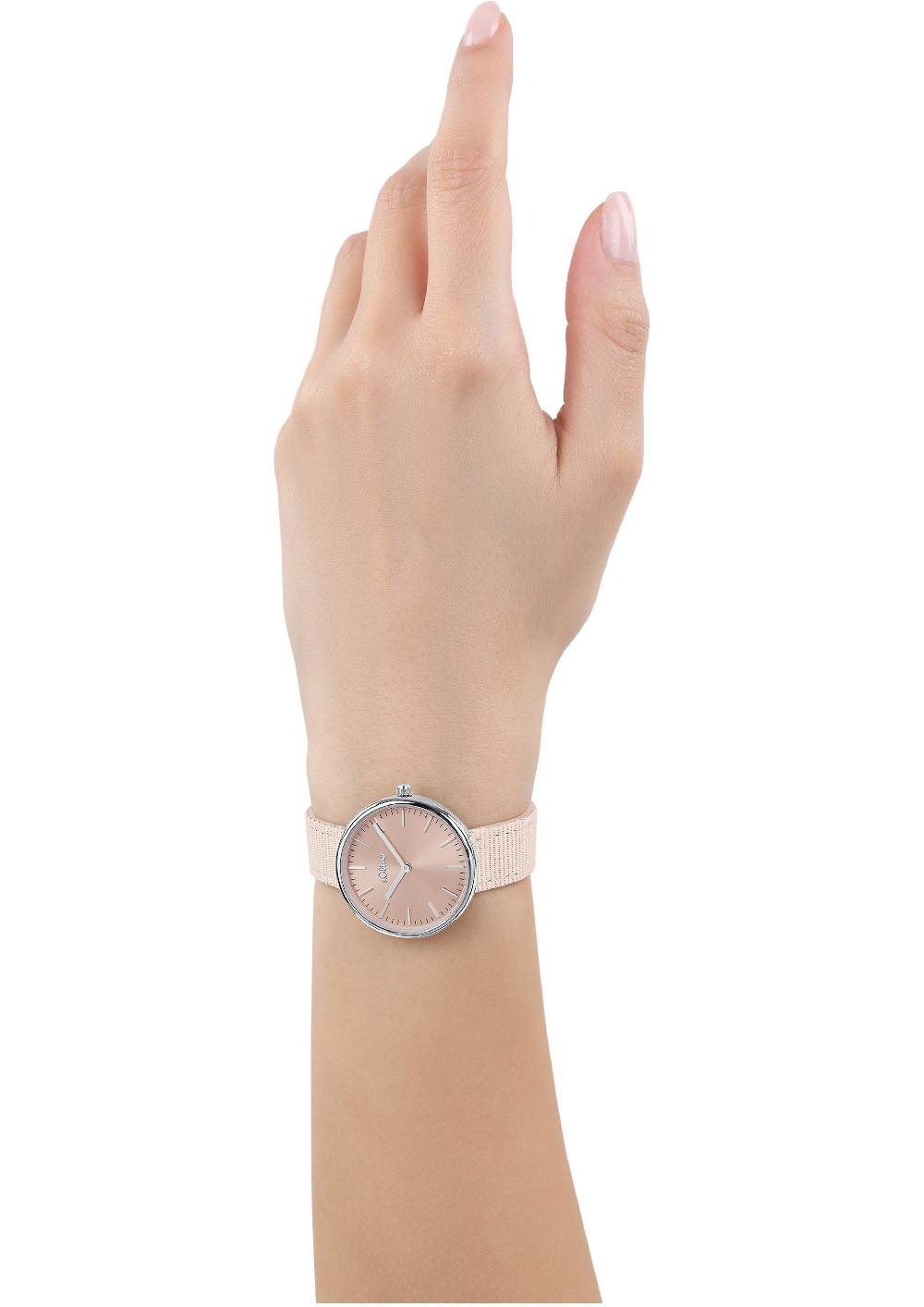 S.Oliver Moderne Uhr Mit Textilarmband