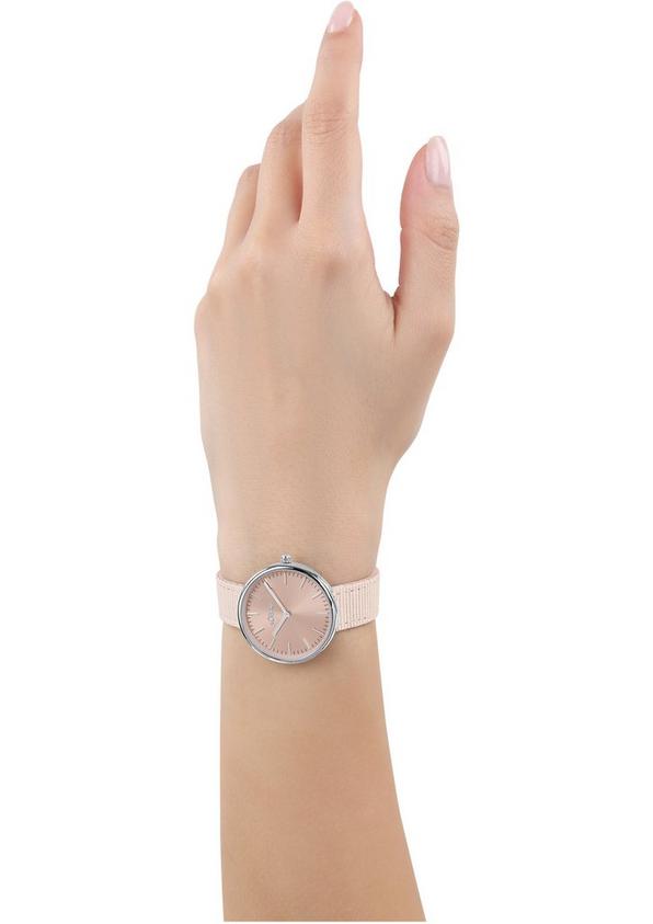s.Oliver Moderne Uhr mit Textilarmband
