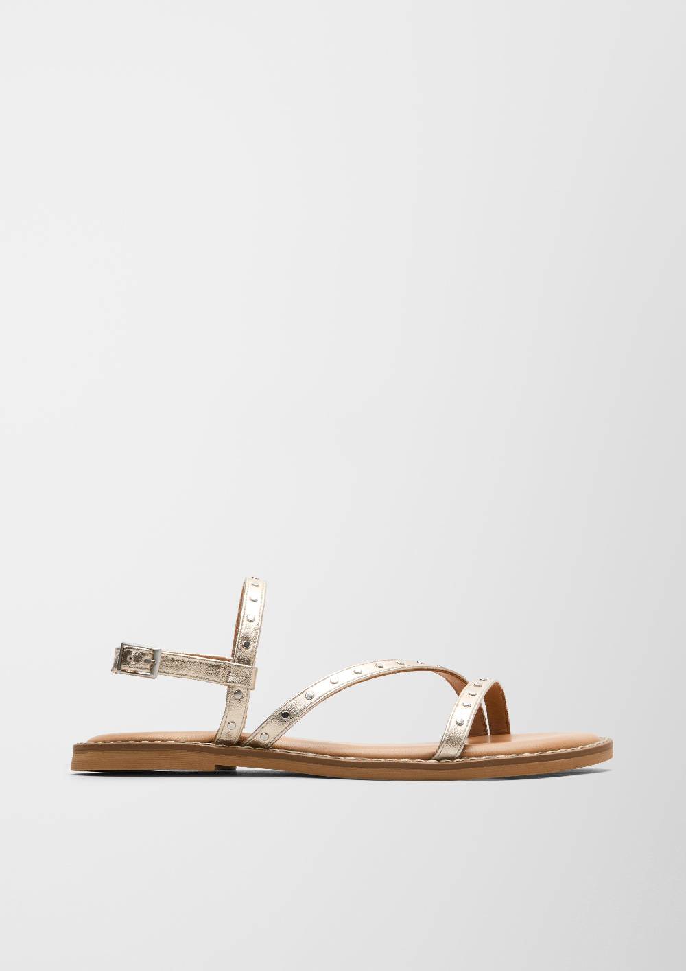 S.Oliver Nieten-Sandalen Aus Echtleder