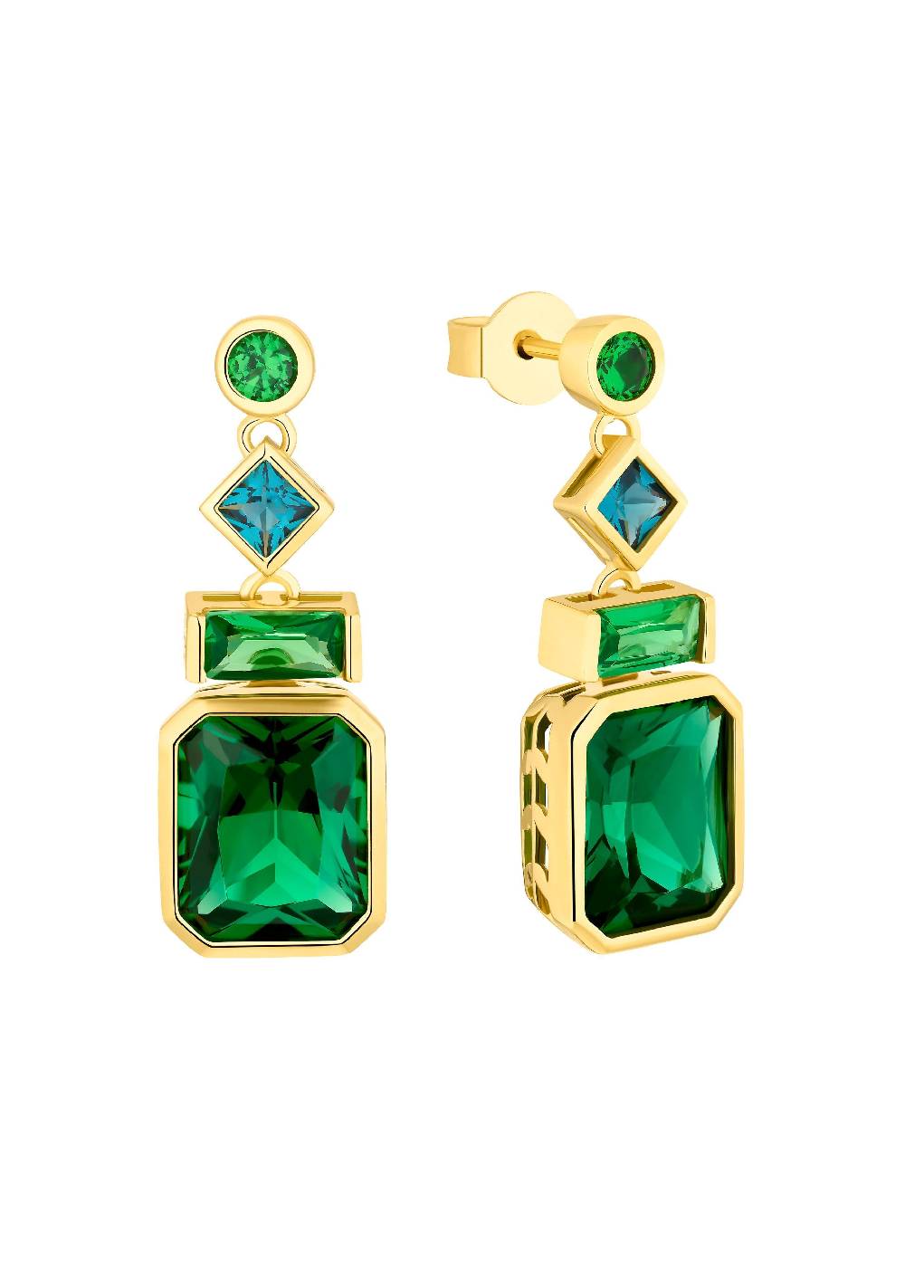 S.Oliver Ohrringe Mit Verschiedenen Schmucksteinen