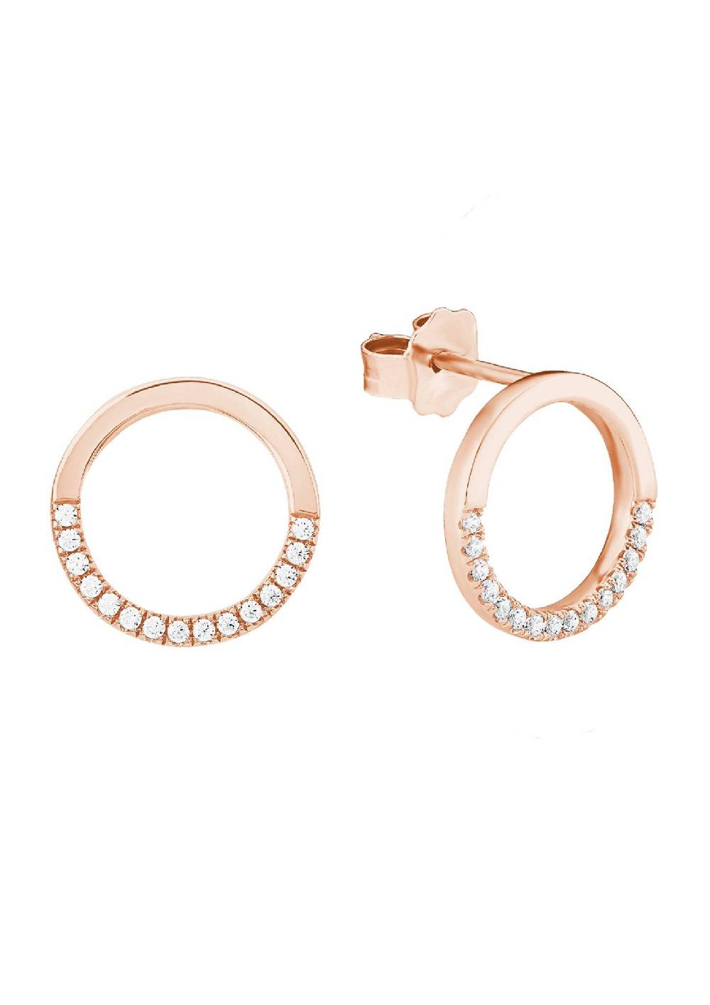 S.Oliver Ohrschmuck Aus Rosévergoldetem Silber