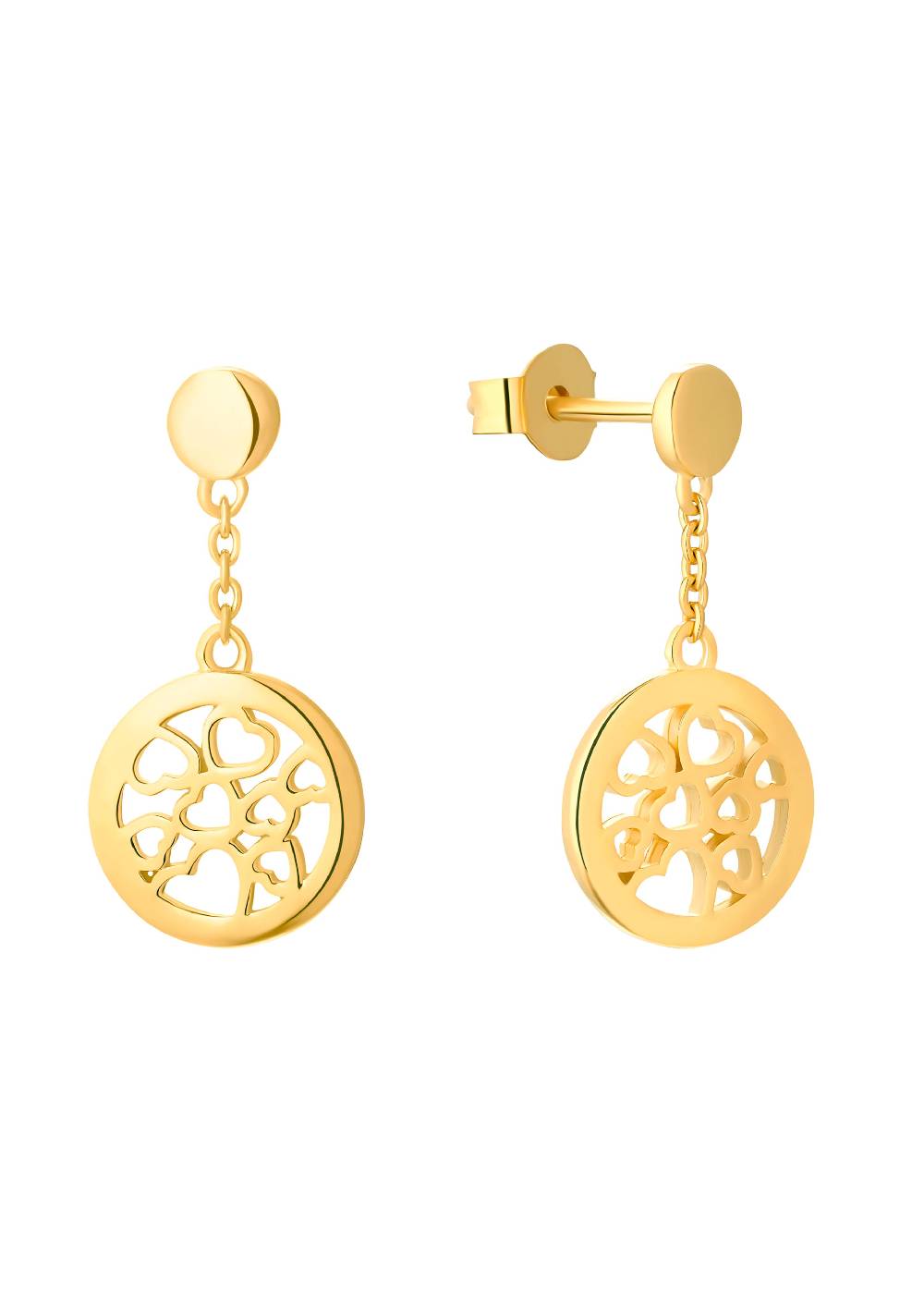 S.Oliver Ohrschmuck Gelbvergoldet Aus Silber