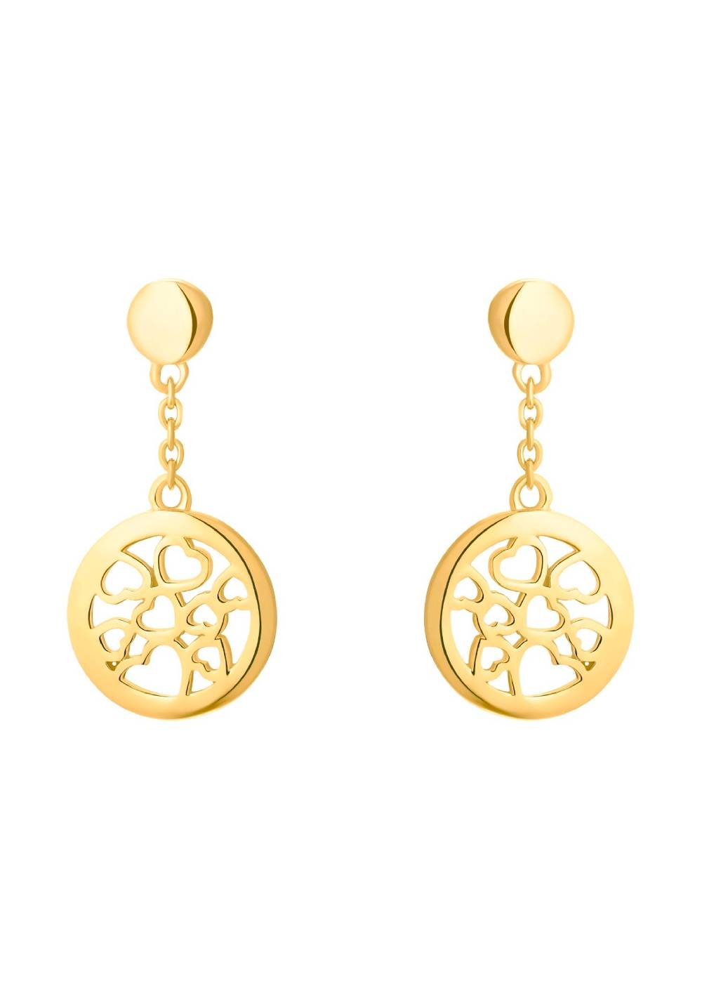 S.Oliver Ohrschmuck Gelbvergoldet Aus Silber