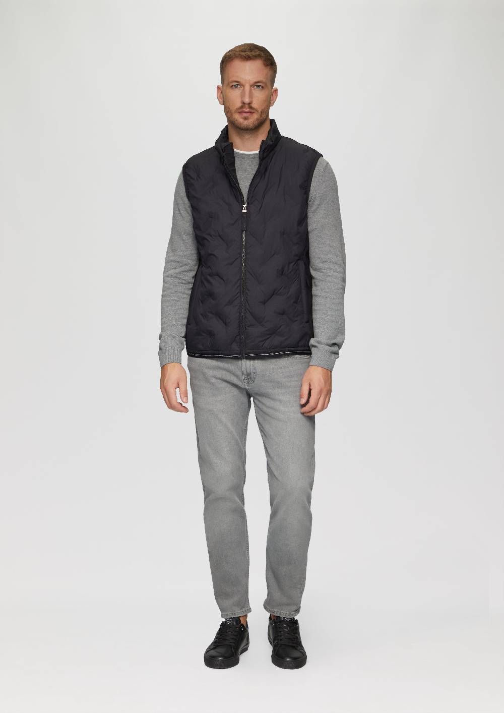 S.Oliver Outdoor-Weste Im Fabricmix