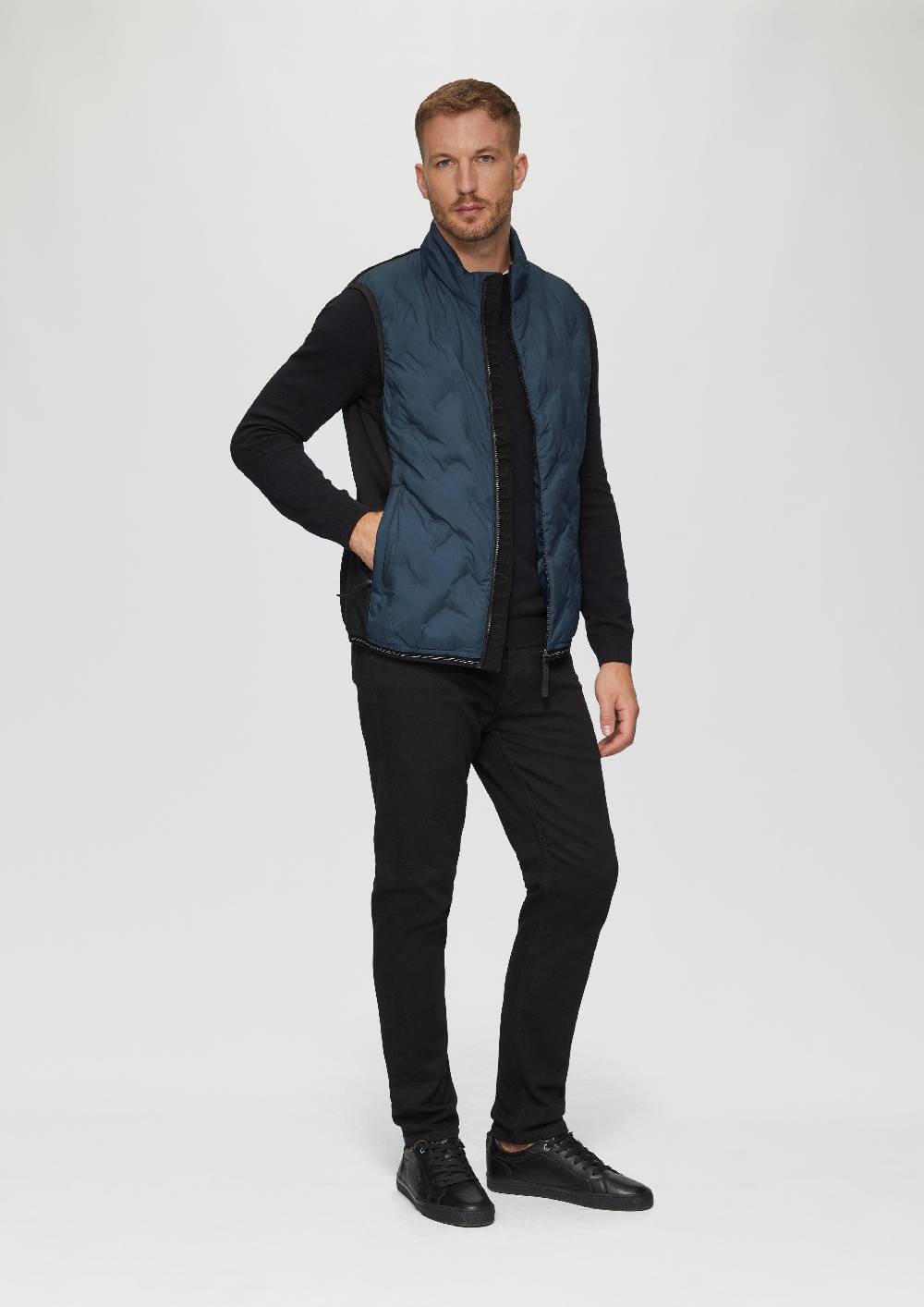 S.Oliver Outdoor-Weste Im Fabricmix