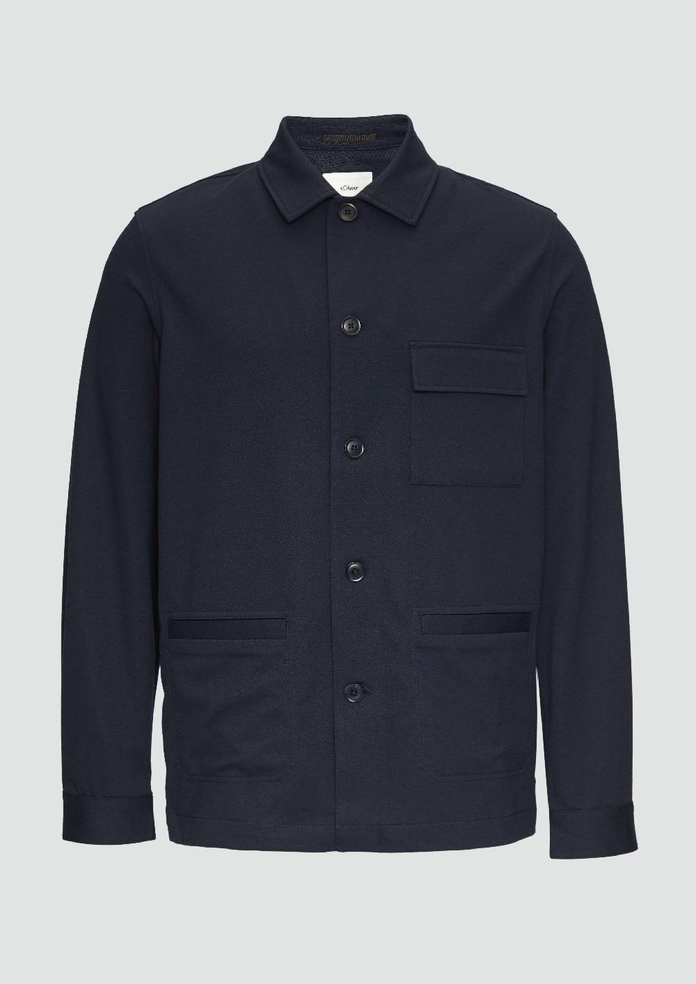 S.Oliver Overshirt Aus Piqué-Jersey