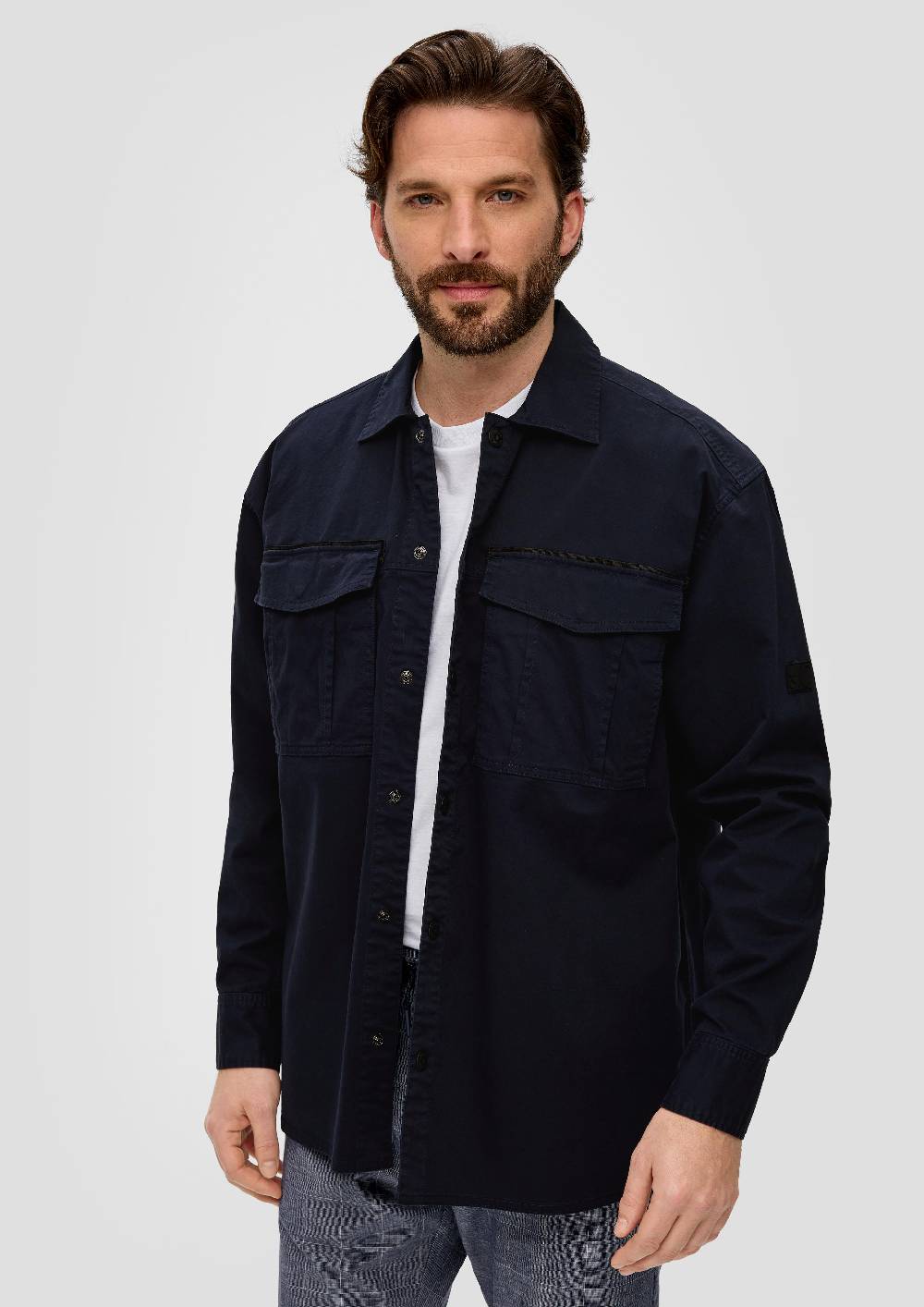 S.Oliver Overshirt Aus Twill