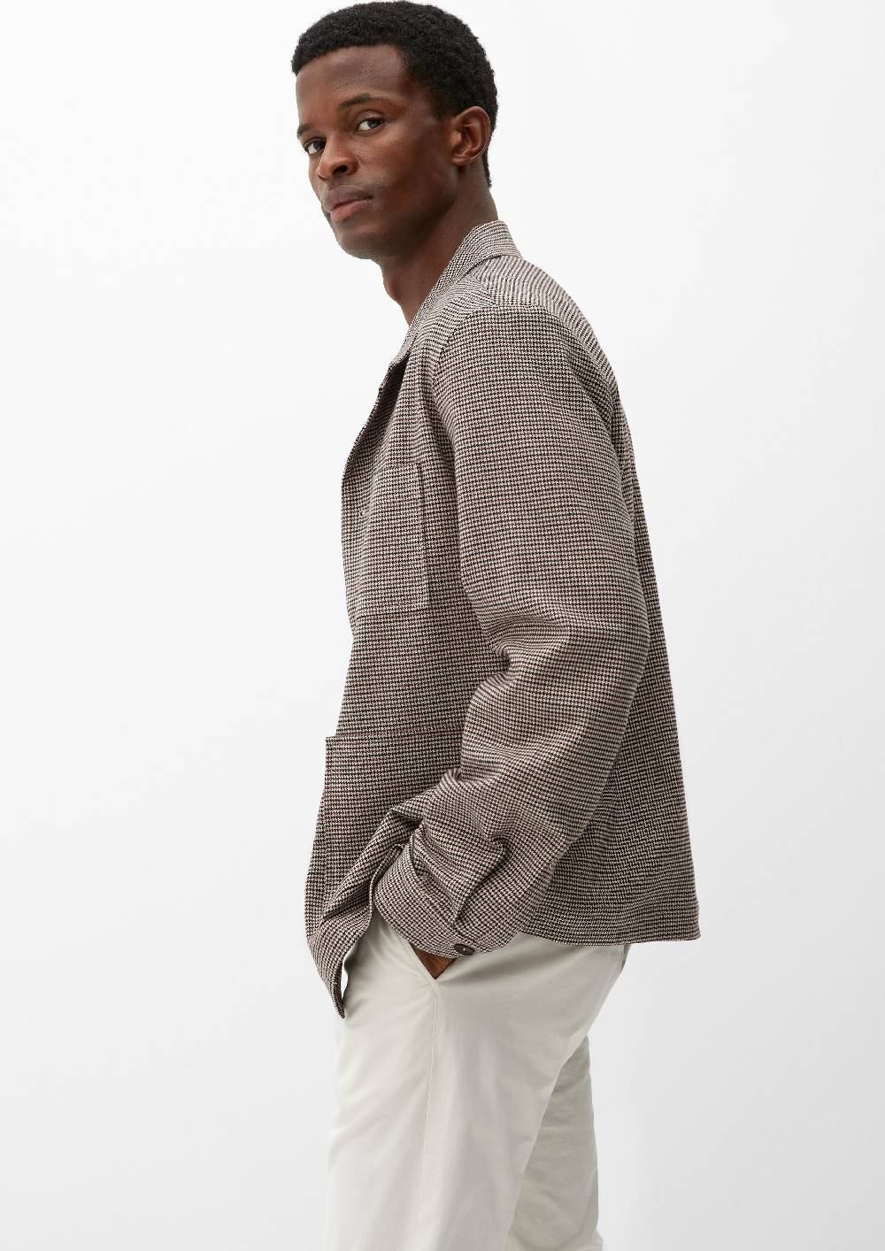S.Oliver Overshirt Mit Hahnentrittmuster