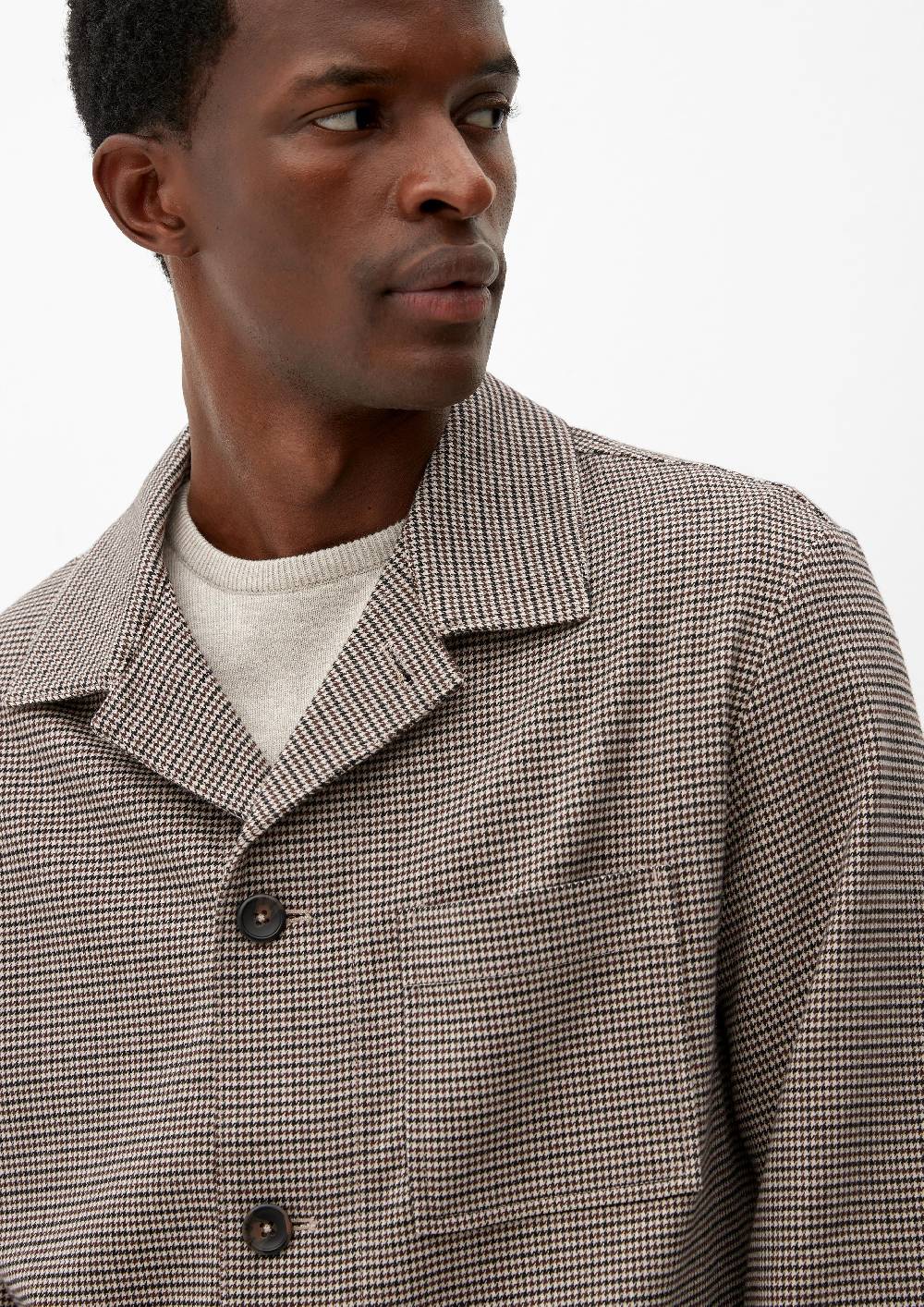 S.Oliver Overshirt Mit Hahnentrittmuster