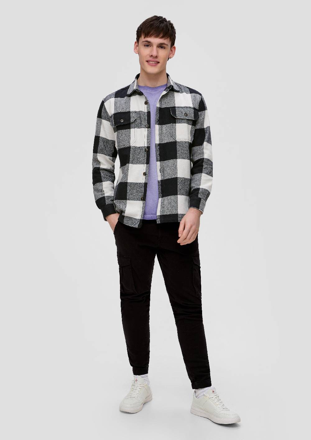 S.Oliver Oversize-Hemdjacke Aus Baumwolle