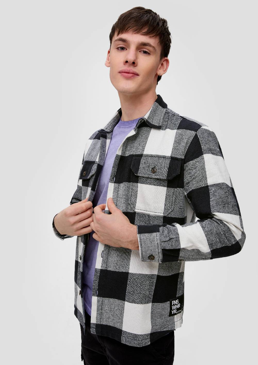 S.Oliver Oversize-Hemdjacke Aus Baumwolle