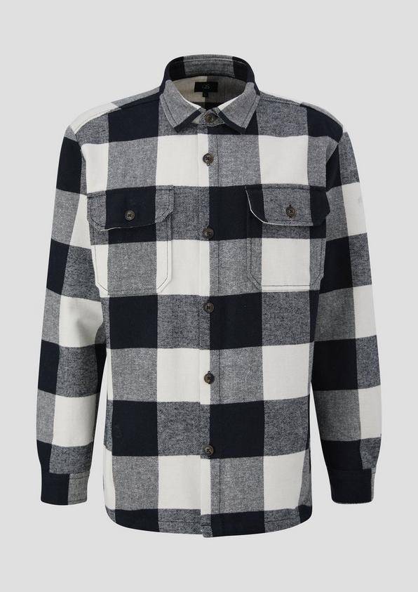 s.Oliver Oversize-Hemdjacke aus Baumwolle