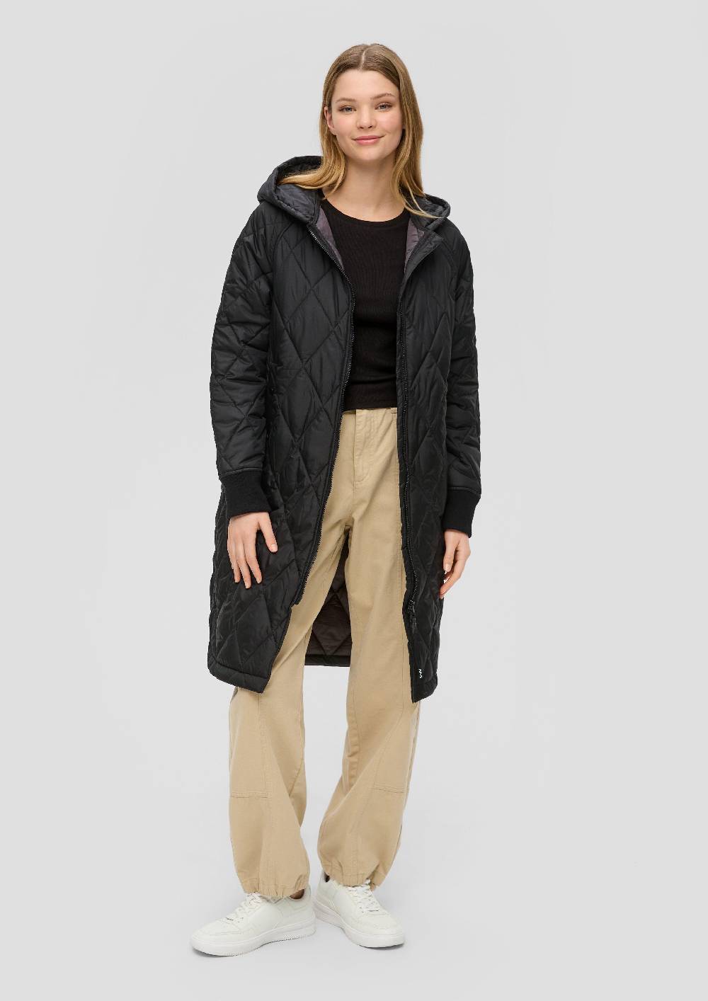 S.Oliver Oversize Mantel Mit Abgerundetem Saum