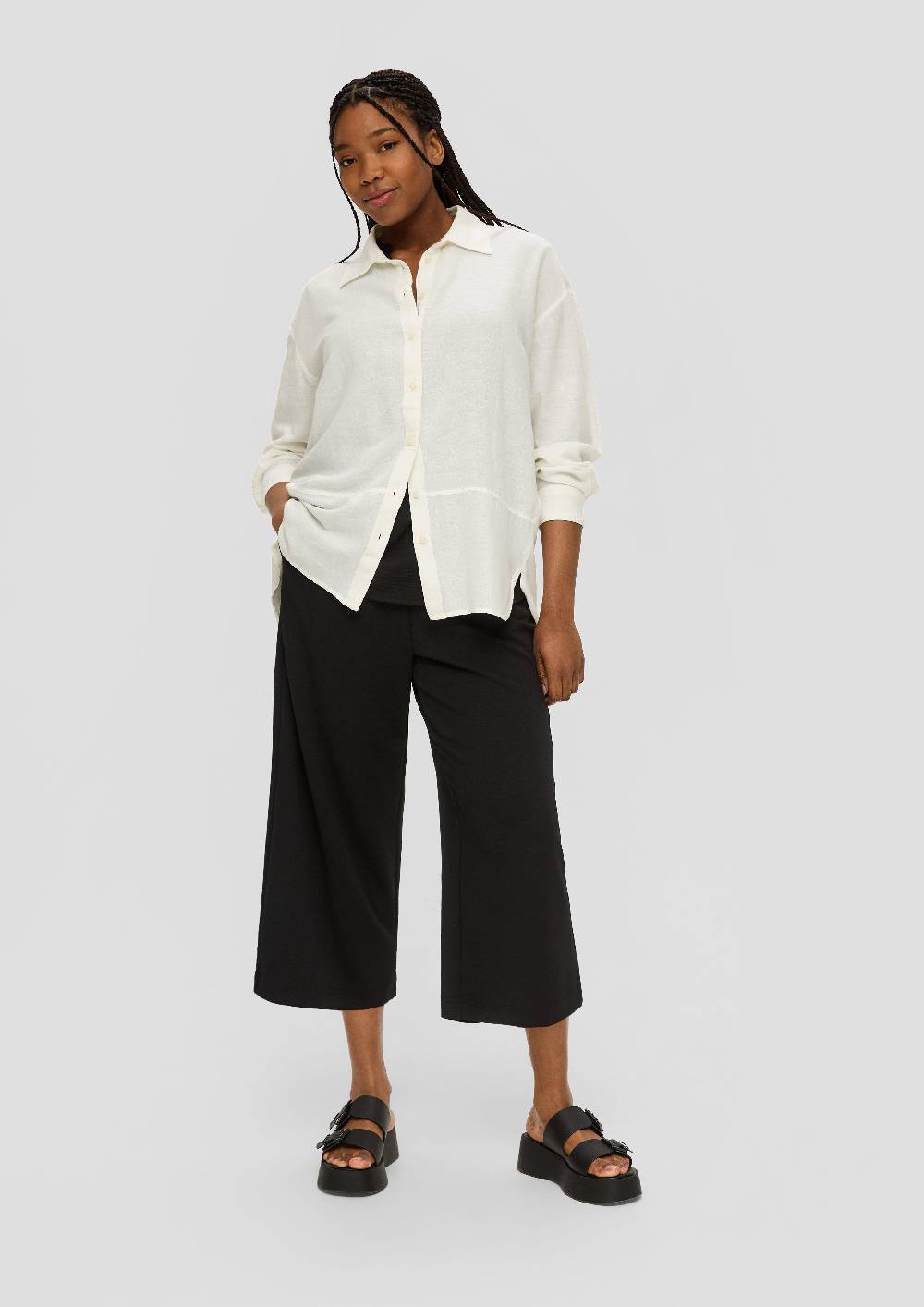 S.Oliver Oversized Bluse Aus Viskosemix