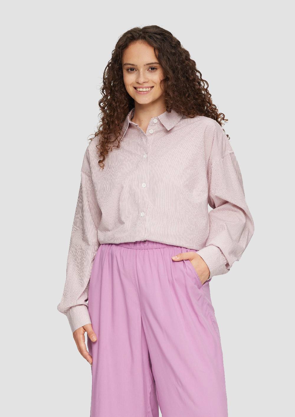 S.Oliver Oversized-Hemdbluse Aus Baumwolle